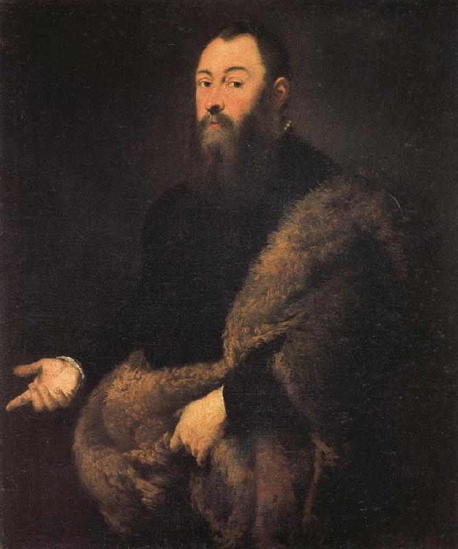 Jacopo Tintoretto Portrait of a Gentleman in a Fur